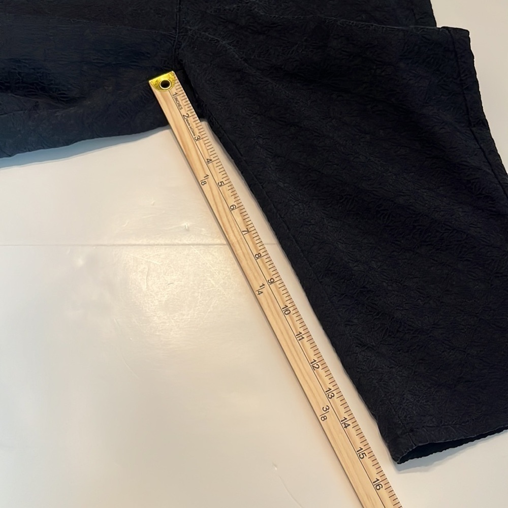 NYDJ Women's Cactus Flower Skimmer Pants Black Size 10 - Picture 5 of 12